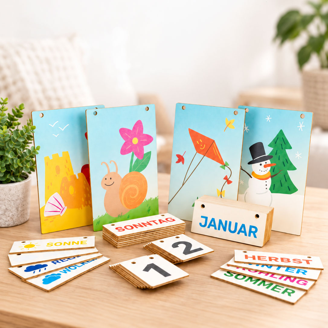 Holz Kalender bedruckt