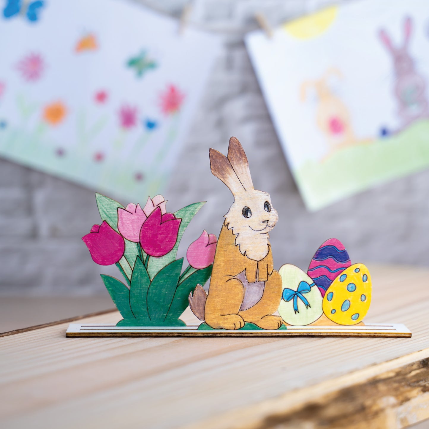 Holz Frühlingswelt 5 Sets