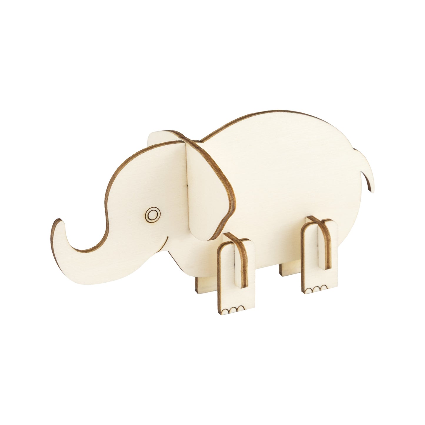 Holz Steckteil Elefant
