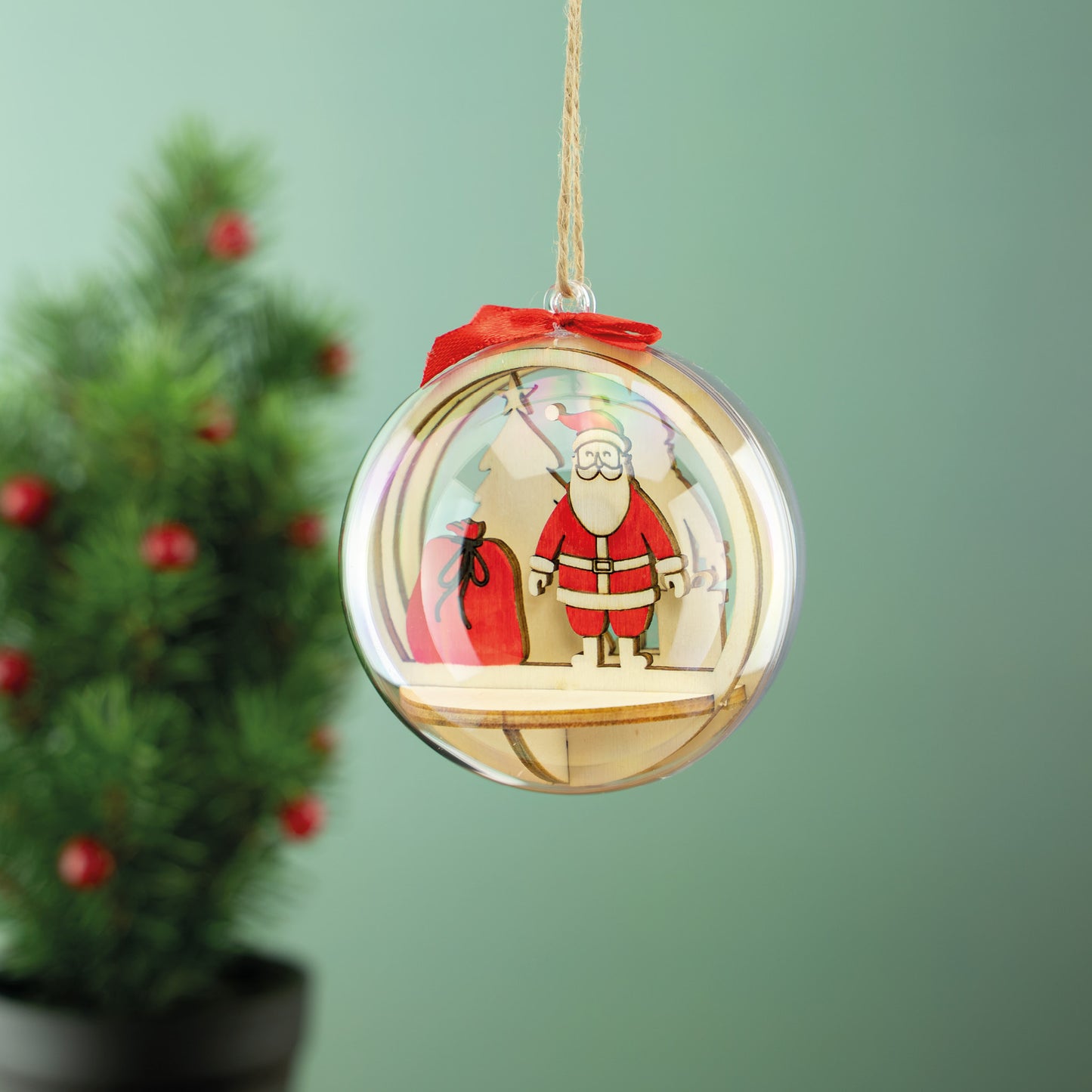 Holz Steckteil Weihnachtsmann