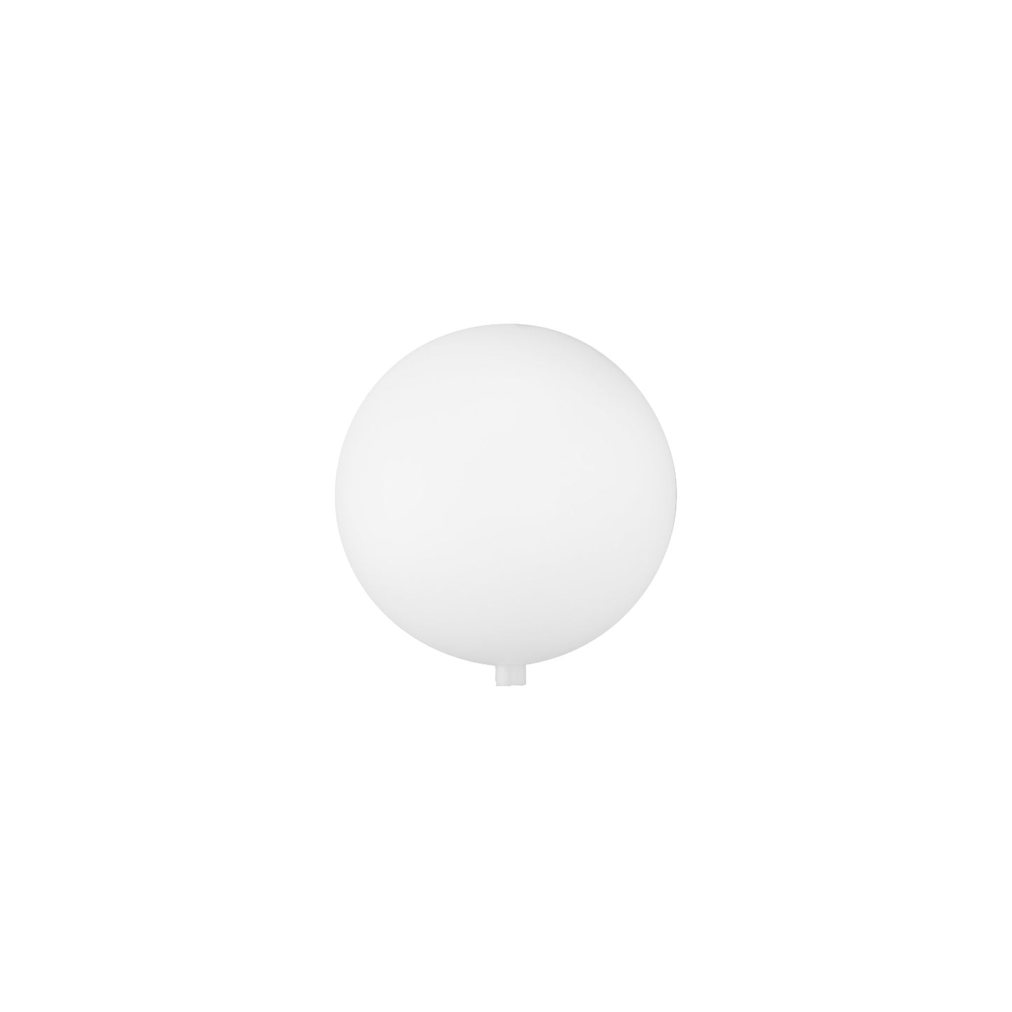Kunststoff Kugeln mit Stutzen weiss 80 mm