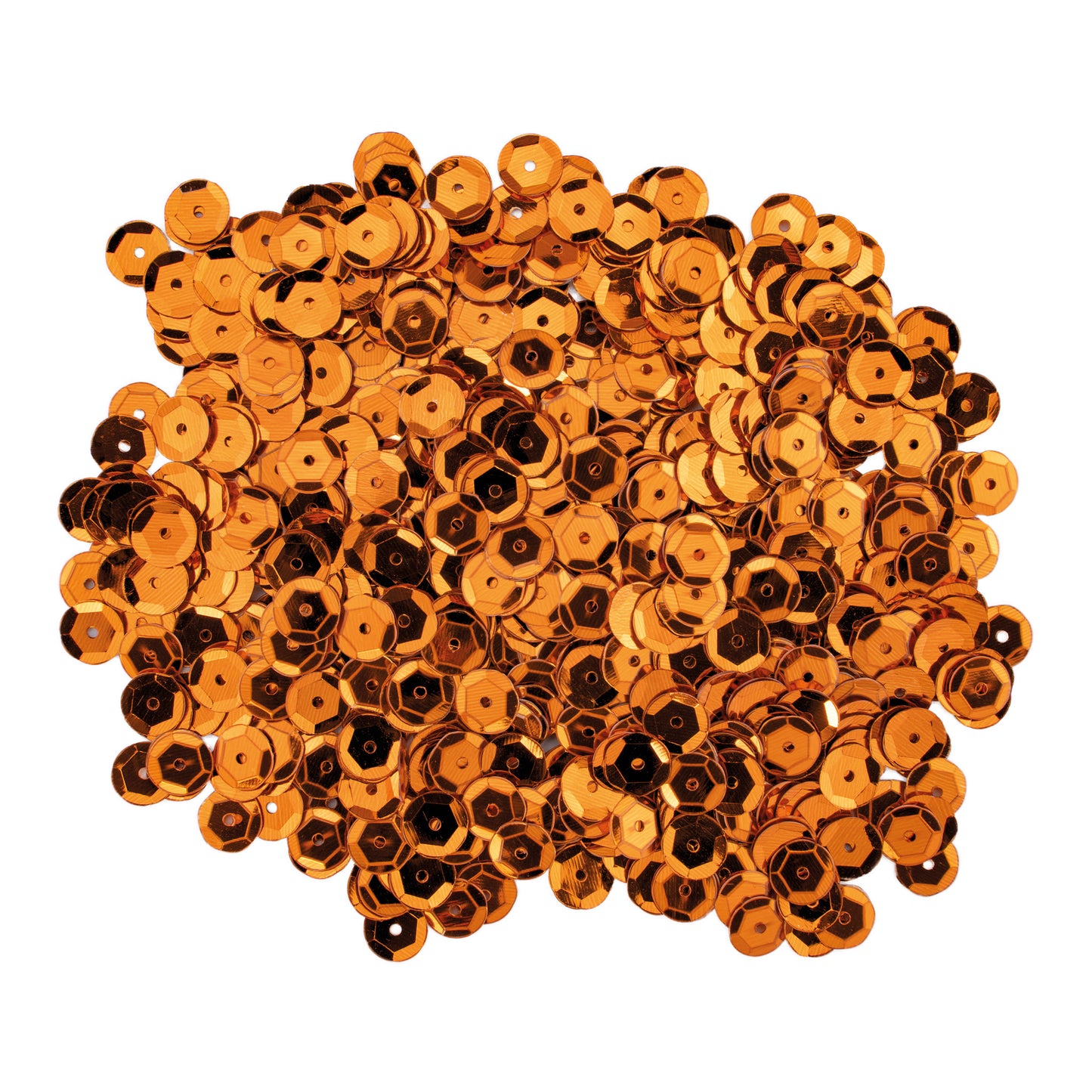 Pailletten orange, 8 mm