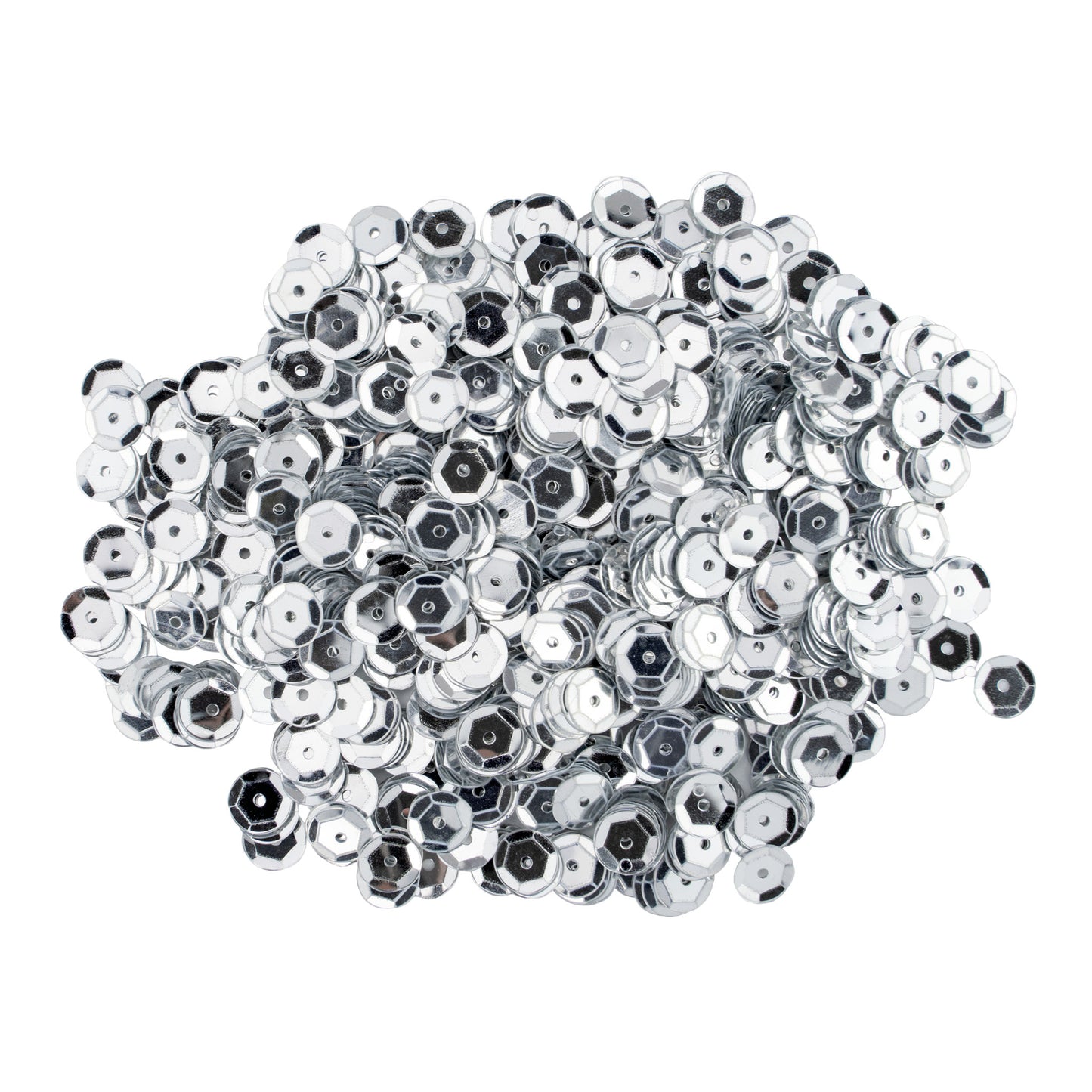 Pailletten silber, 8 mm