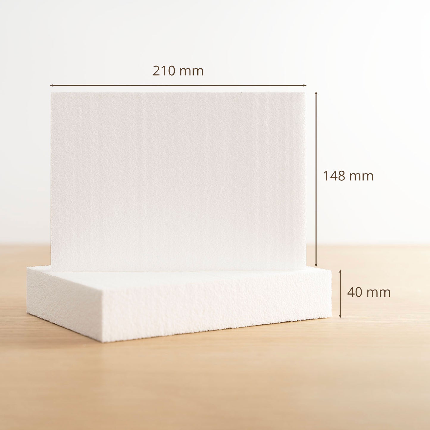 Styropor Platte A5 148 x 210 x 40 mm