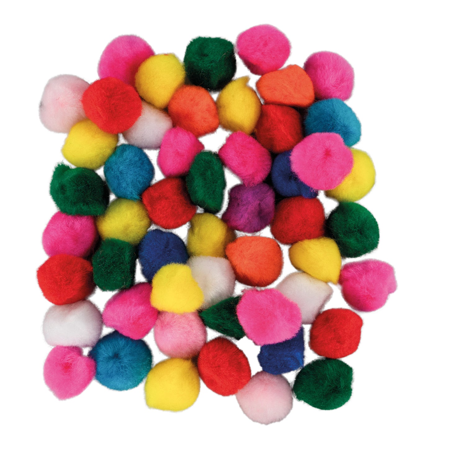 Pompons 20 mm bunt sortiert 50 St.