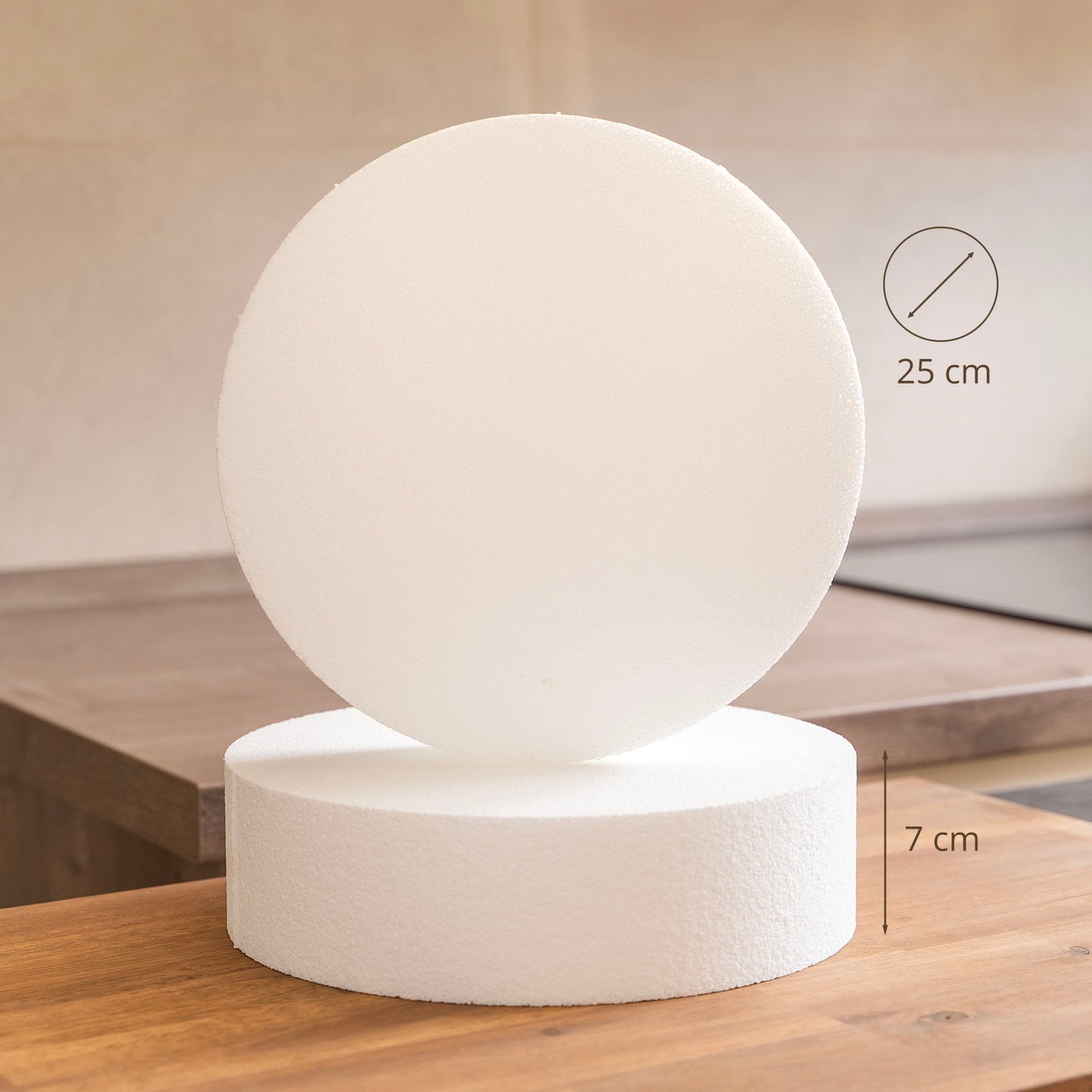 Styropor Scheibe 250x70mm