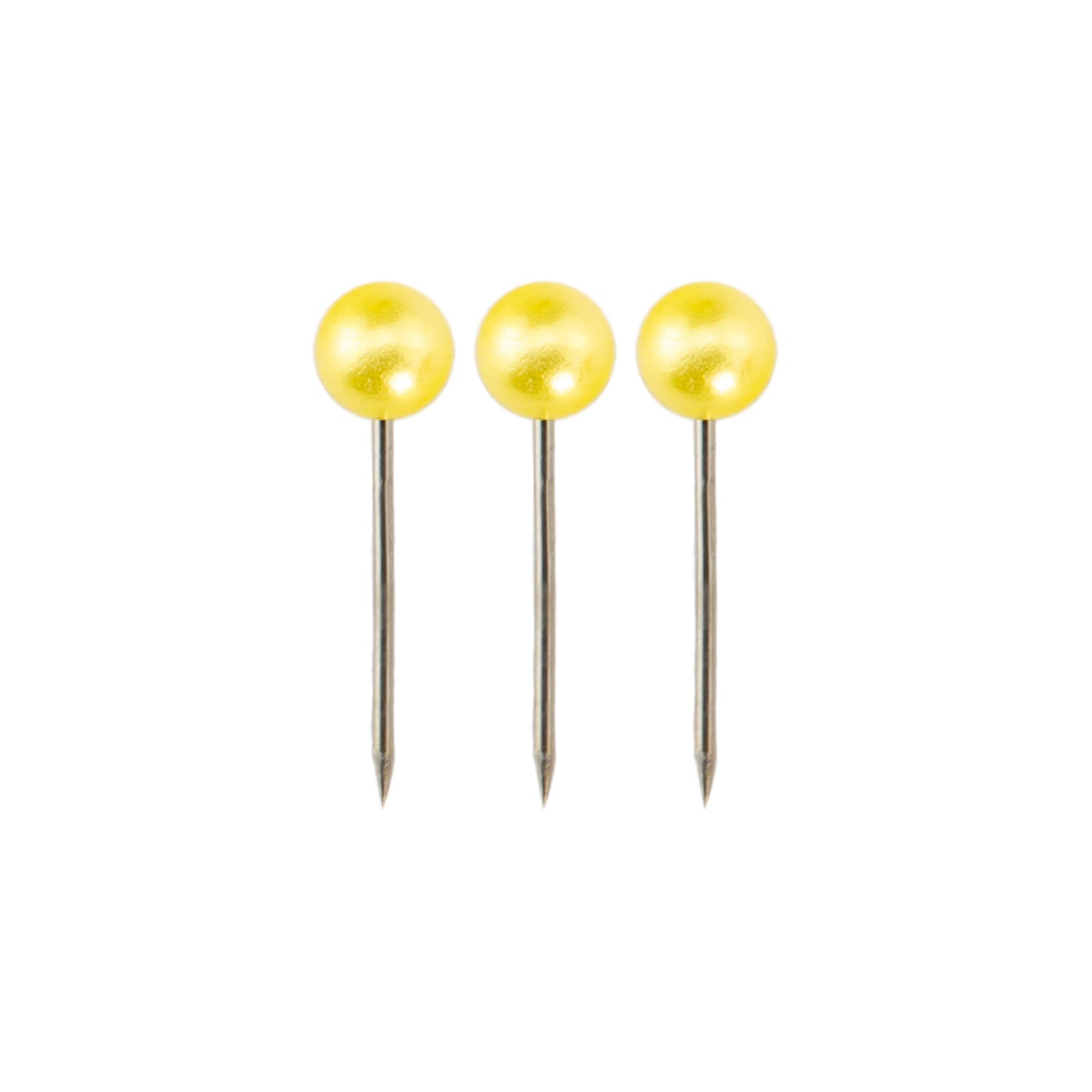 Stecknadeln mit Kopf gelb, 4 x 16 mm