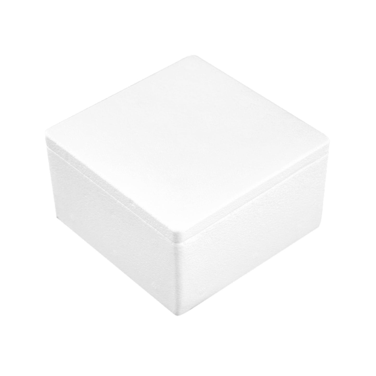 Styropor Dose flach 130x130 mm