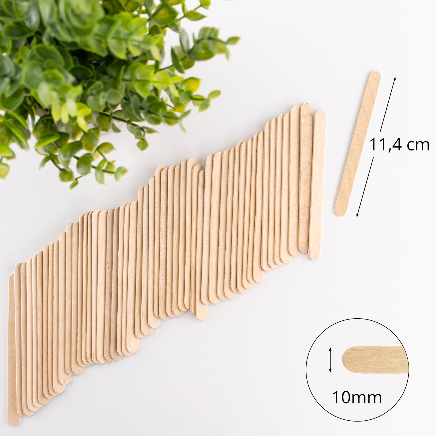 Bastelhölzer 114x10x2 mm natur 50 St.