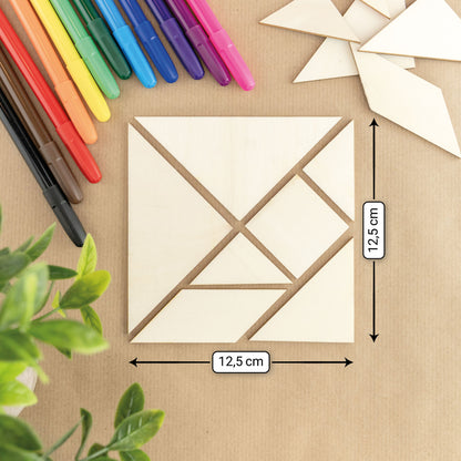 Holz Tangram 125 x 125 mm