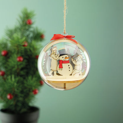 Holz Steckteil Schneemann