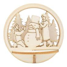 Holz Steckteil Schneemann