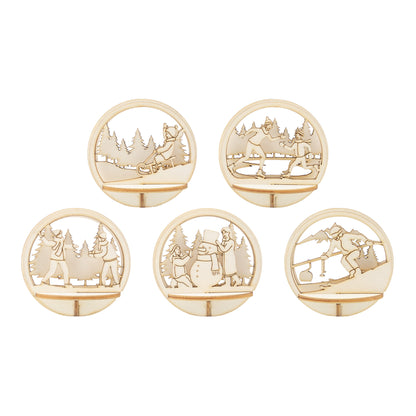 Holz Steckteil Set Winterspaß
