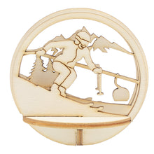 Holz Steckteil Ski
