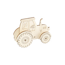 Holz Steckteil Traktor