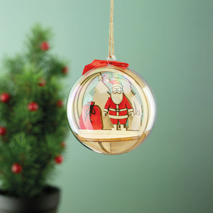 Holz Steckteil Weihnachtsmann