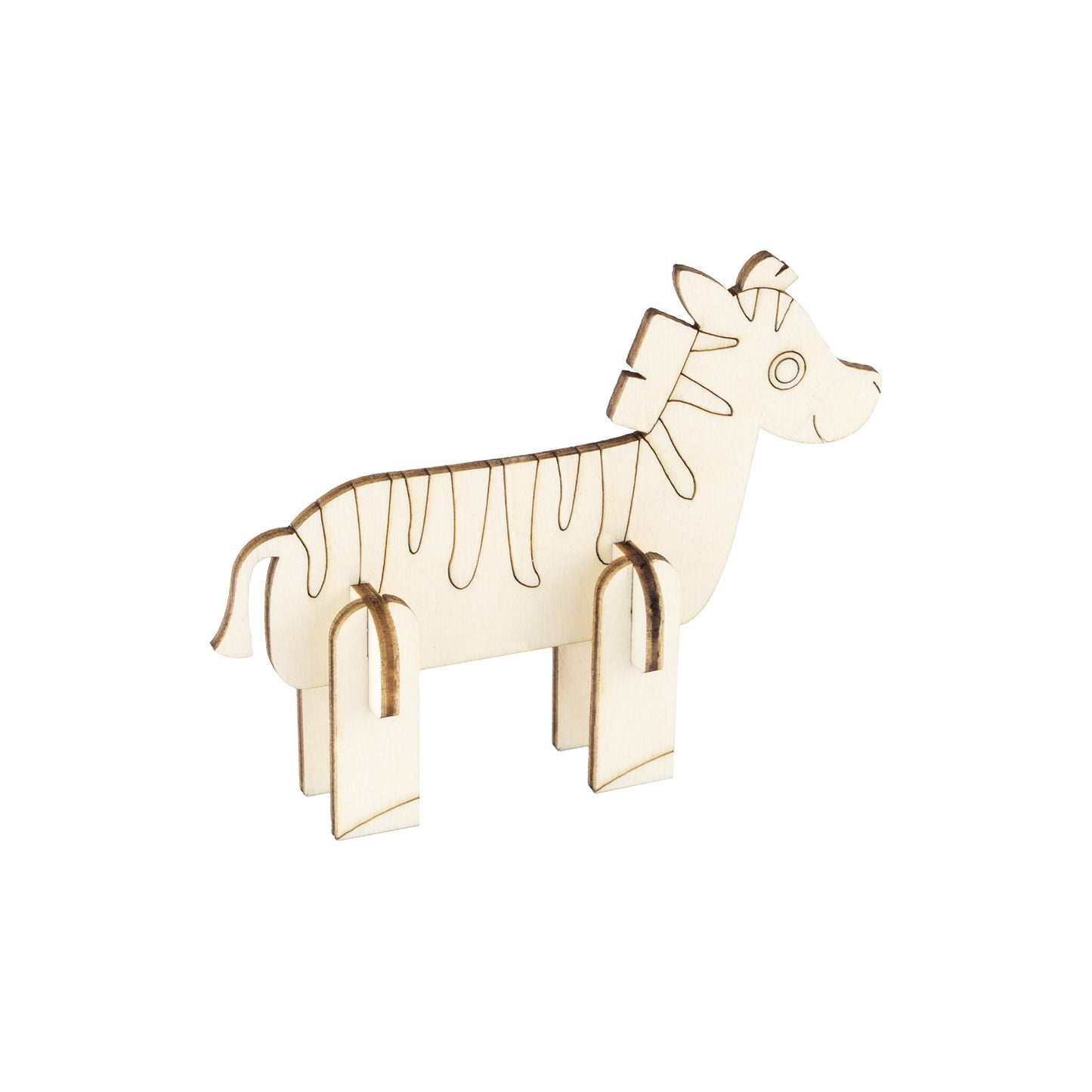 Holz Steckteil Zebra