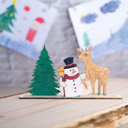 Holz Winterwelt 5 Sets