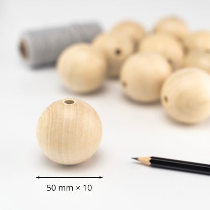 Holz-Kugeln 50 mm 20 St.