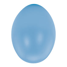 Kunststoff Eier 60 mm hellblau 25 St.