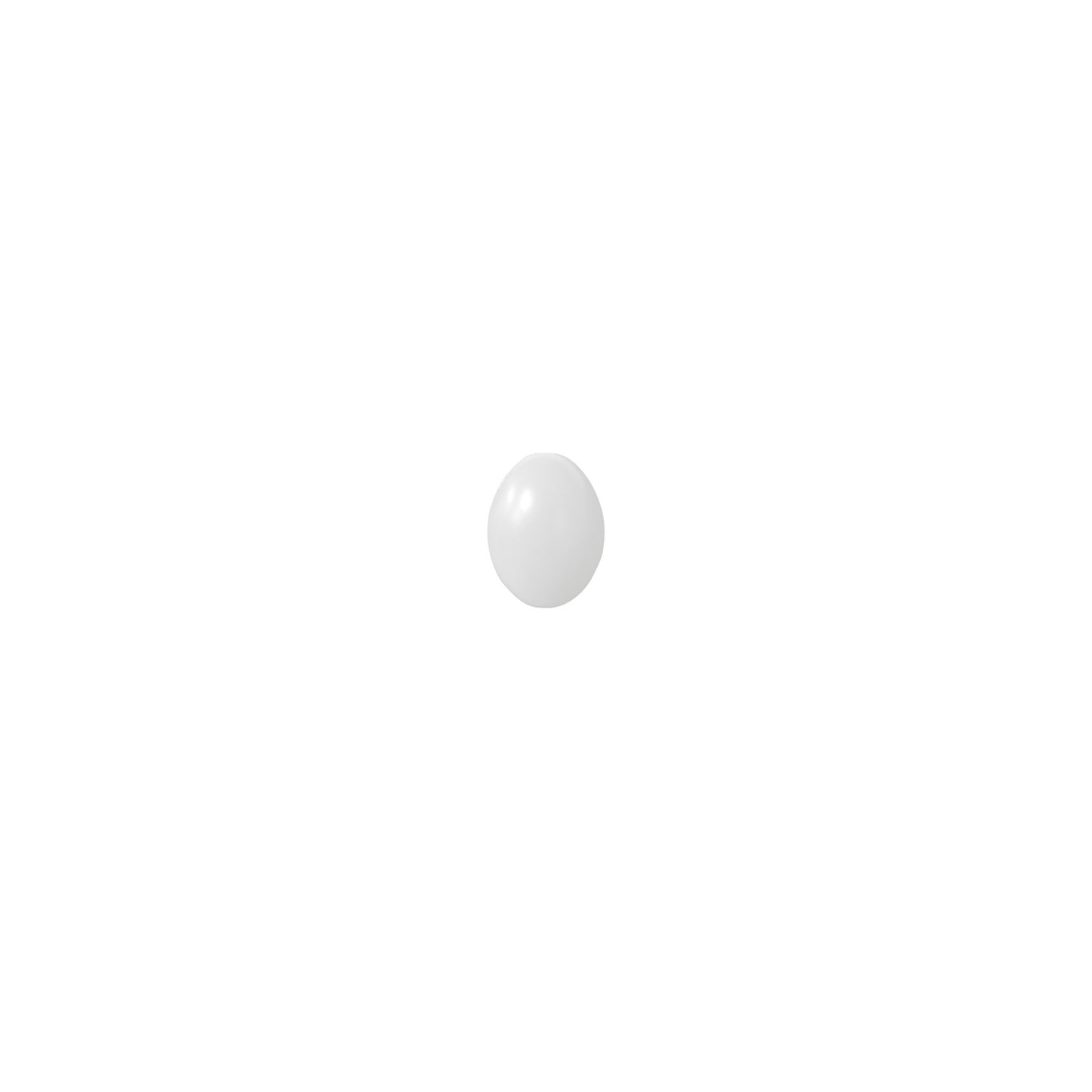 Kunststoff Eier weiss 38 mm