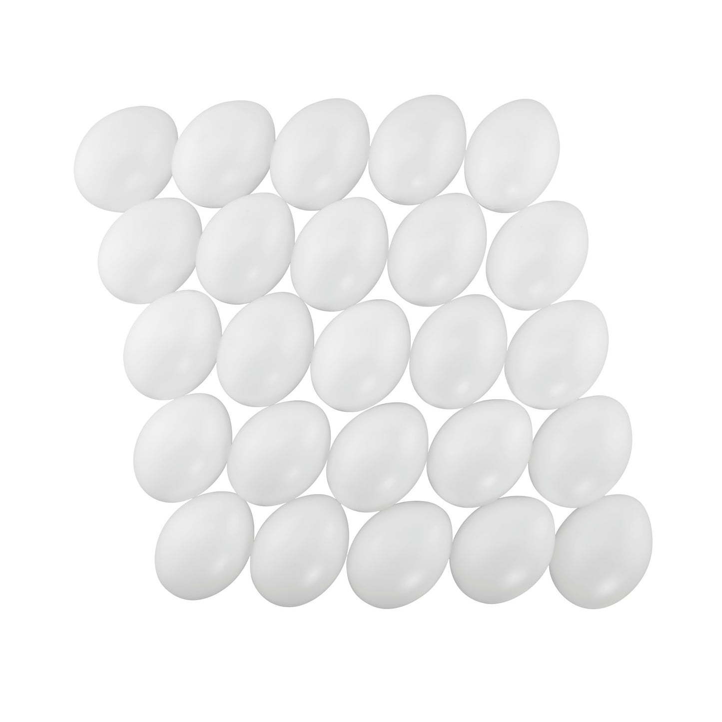 Kunststoff Eier weiss 60 mm 25 St.