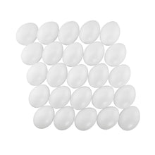 Kunststoff Eier weiss 60 mm 25 St.