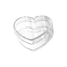 Kunststoff Herz-Dose transparent 85 mm 1 St.
