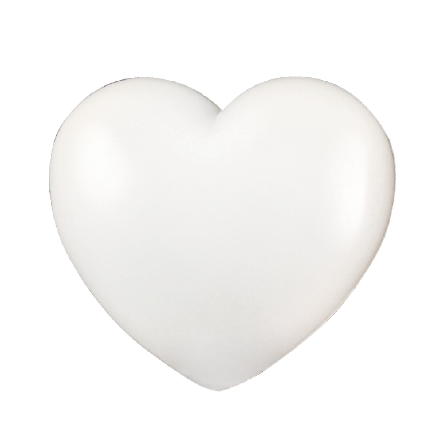 Kunststoff Herz 95 mm weiss