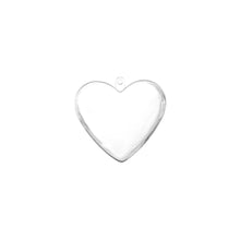Kunststoff Herz transparent 63 mm 5 St.