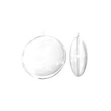 Kunststoff Medaillon transparent 70 mm 5 St.