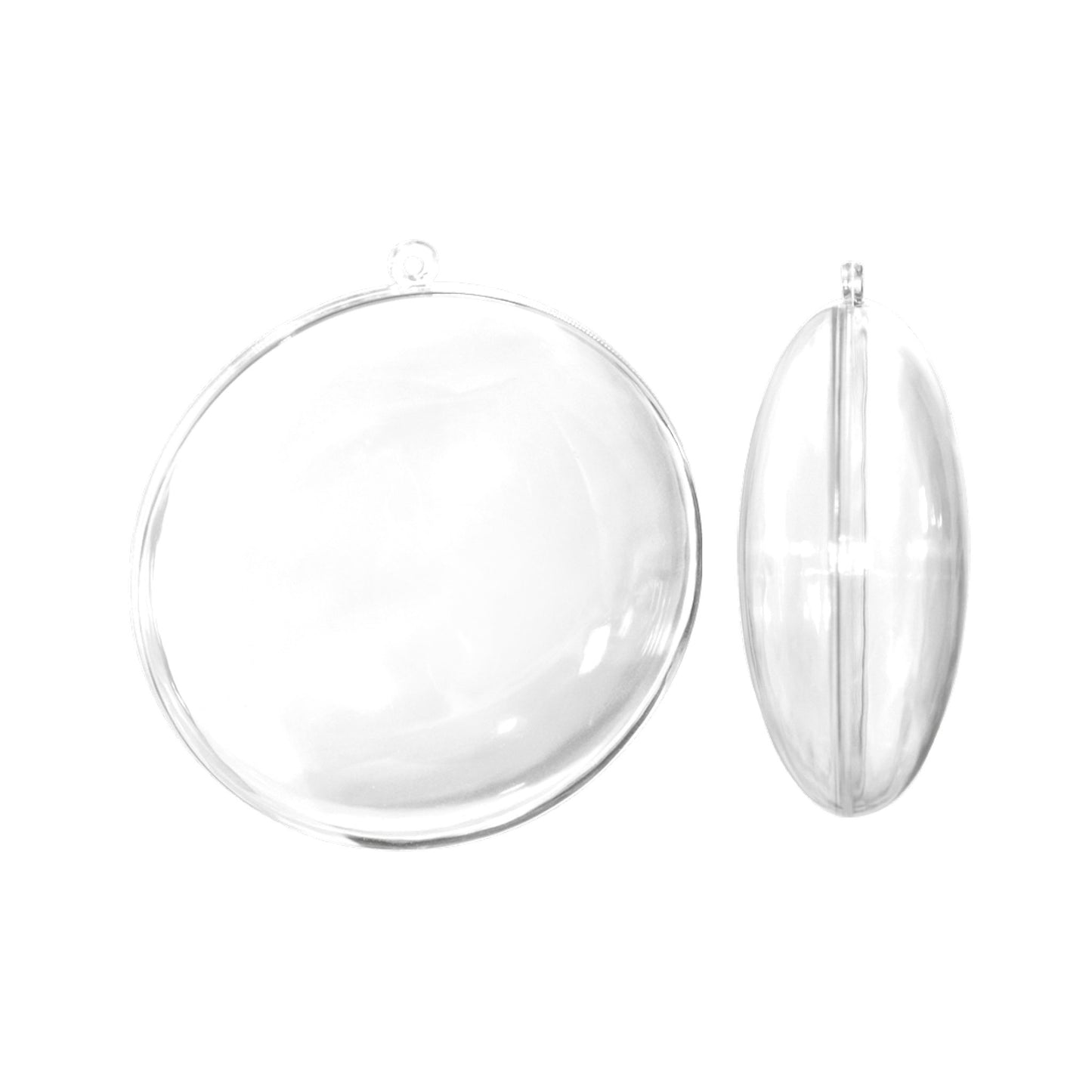 Kunststoff Medaillon transparent 90 mm 5 St.