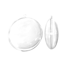 Kunststoff Medaillon transparent 90 mm 5 St.