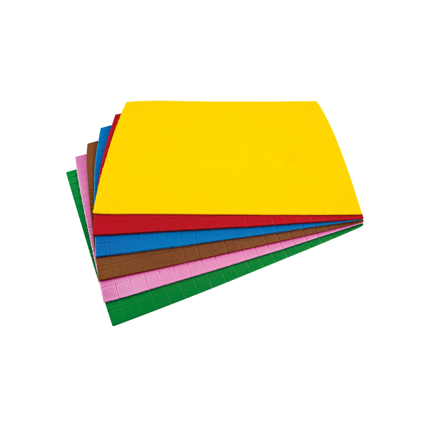 Moosgummi Mosaik 10x10mm, 6 x 266 Stk. 1 St.