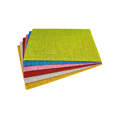 Moosgummi Mosaik glitzer 10x10mm, 6 x 266 Stk. 1 St.