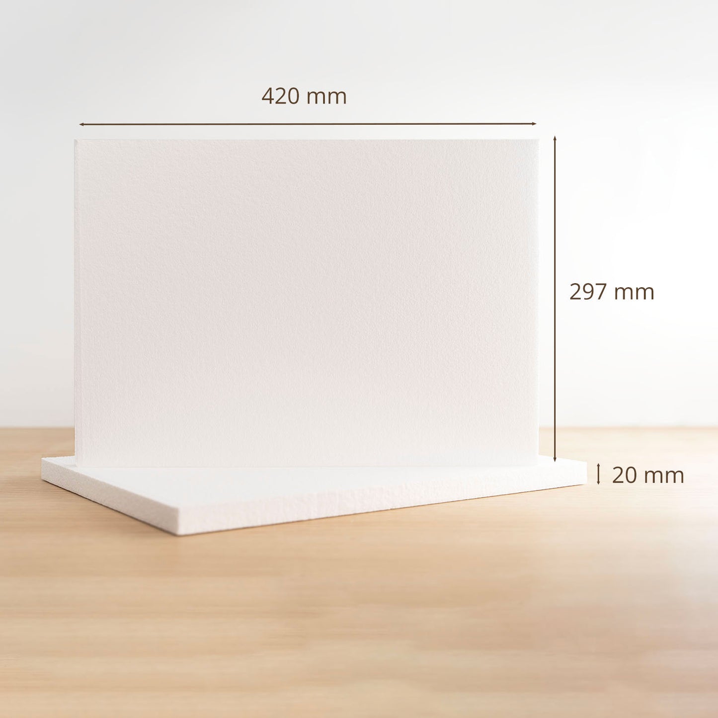 Styropor Platte A3 297 x 420 x 20 mm