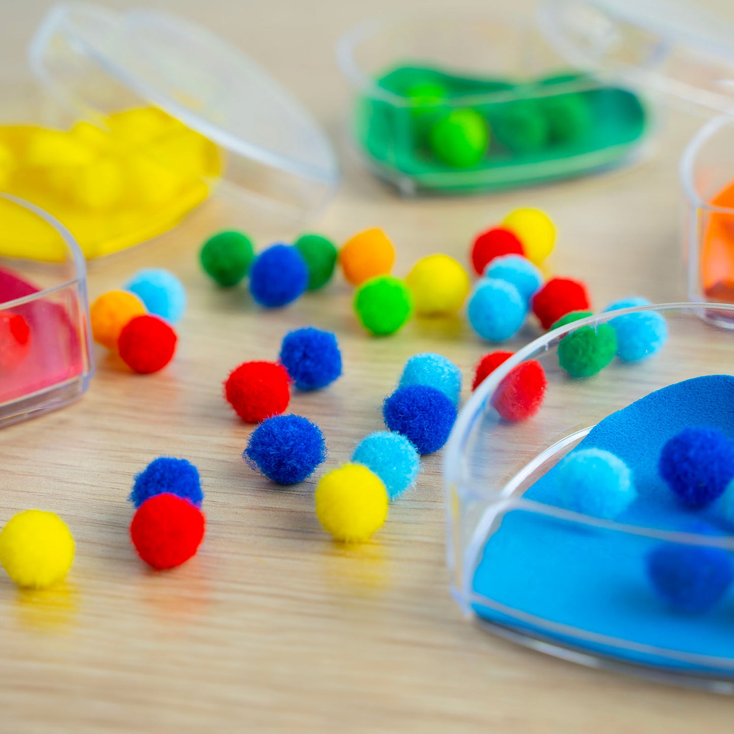 Pompons 10mm, bunt sortiert 1000 St.