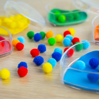 Pompons 10mm, bunt sortiert 1000 St.