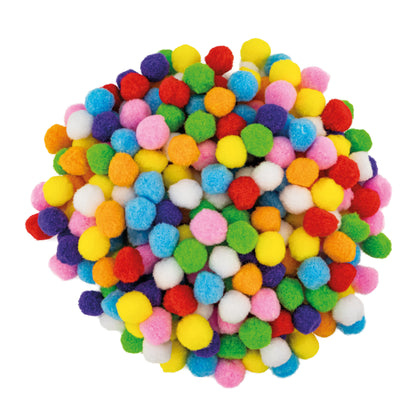 Pompons 25mm, bunt sortiert 250 St.