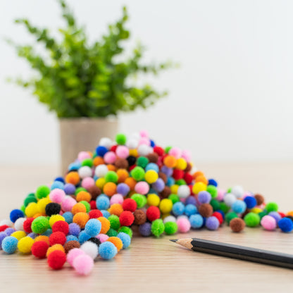 Pompons 10mm, bunt sortiert 1000 St.