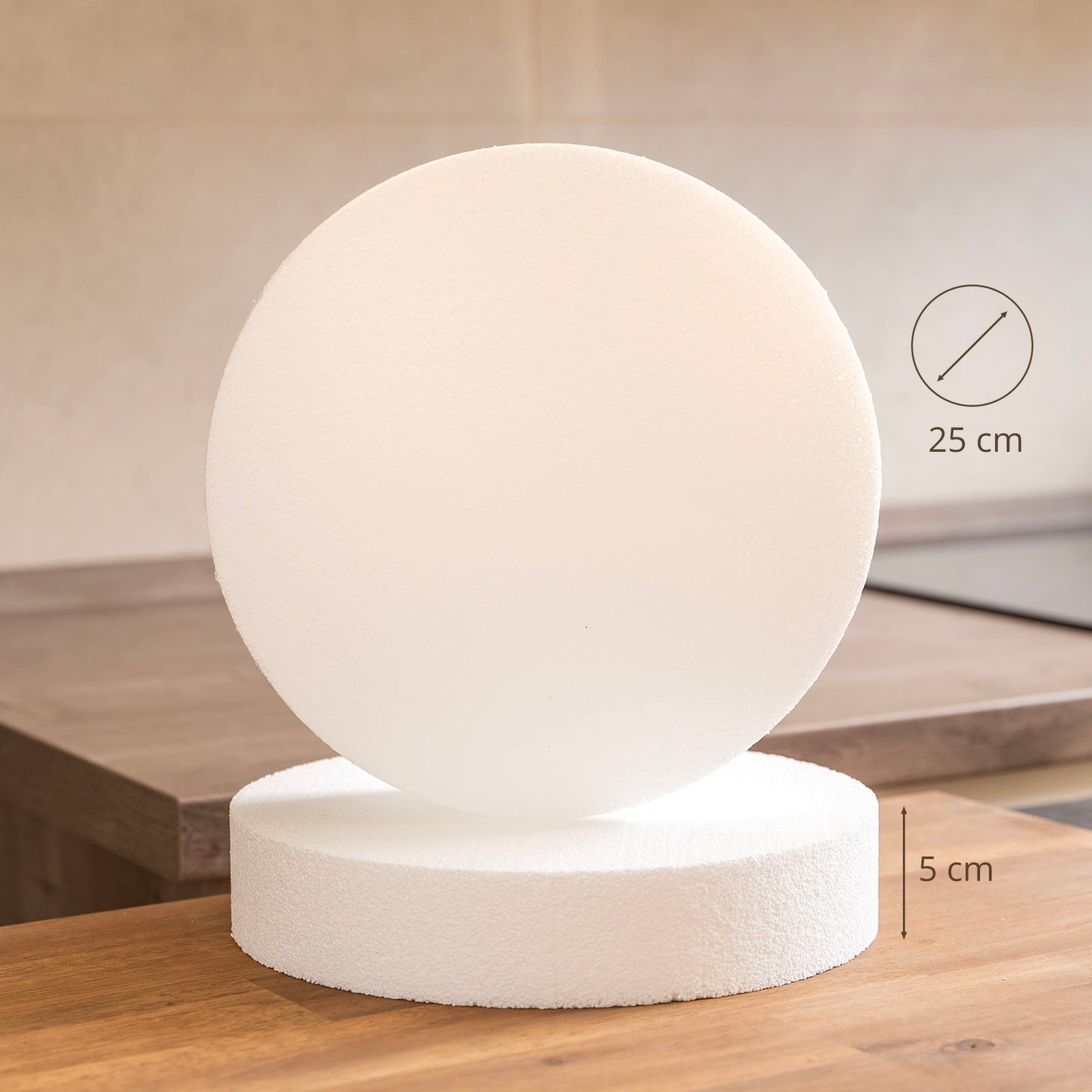 Styropor Scheibe 250x50mm