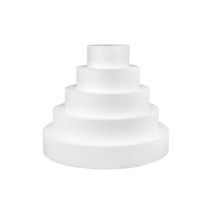 Styropor Torte Set fünfstöckig H 5cm