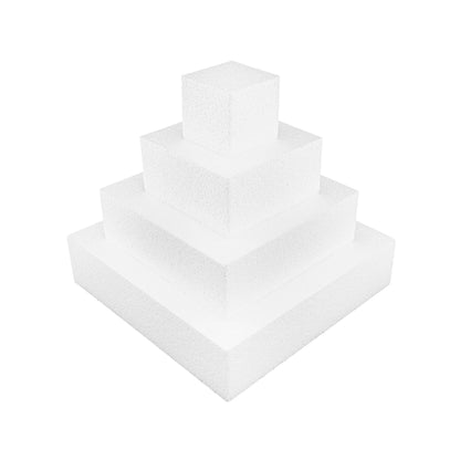 Styropor Torte quadratisch 4-stöckig