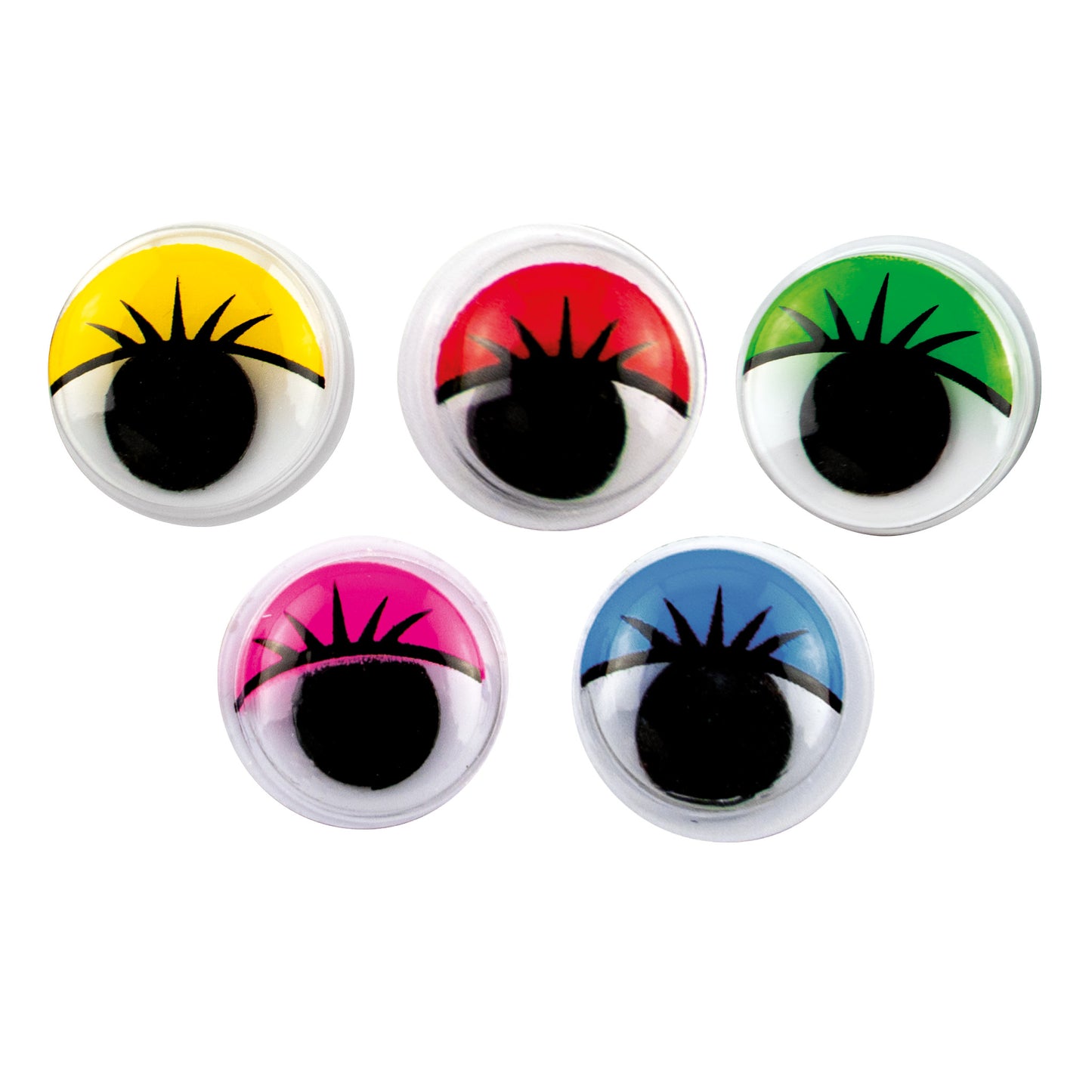 Wackelaugen 15 mm bunt 50 St.