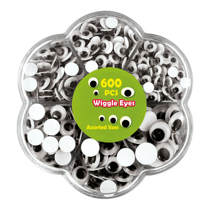 Wackelaugen mix pack selbstklebend 600 Stk 600 St.