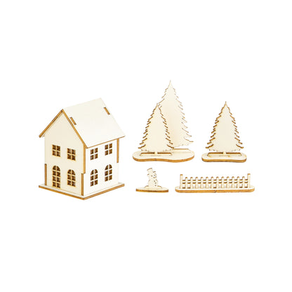 Holz Steckteil Haus A