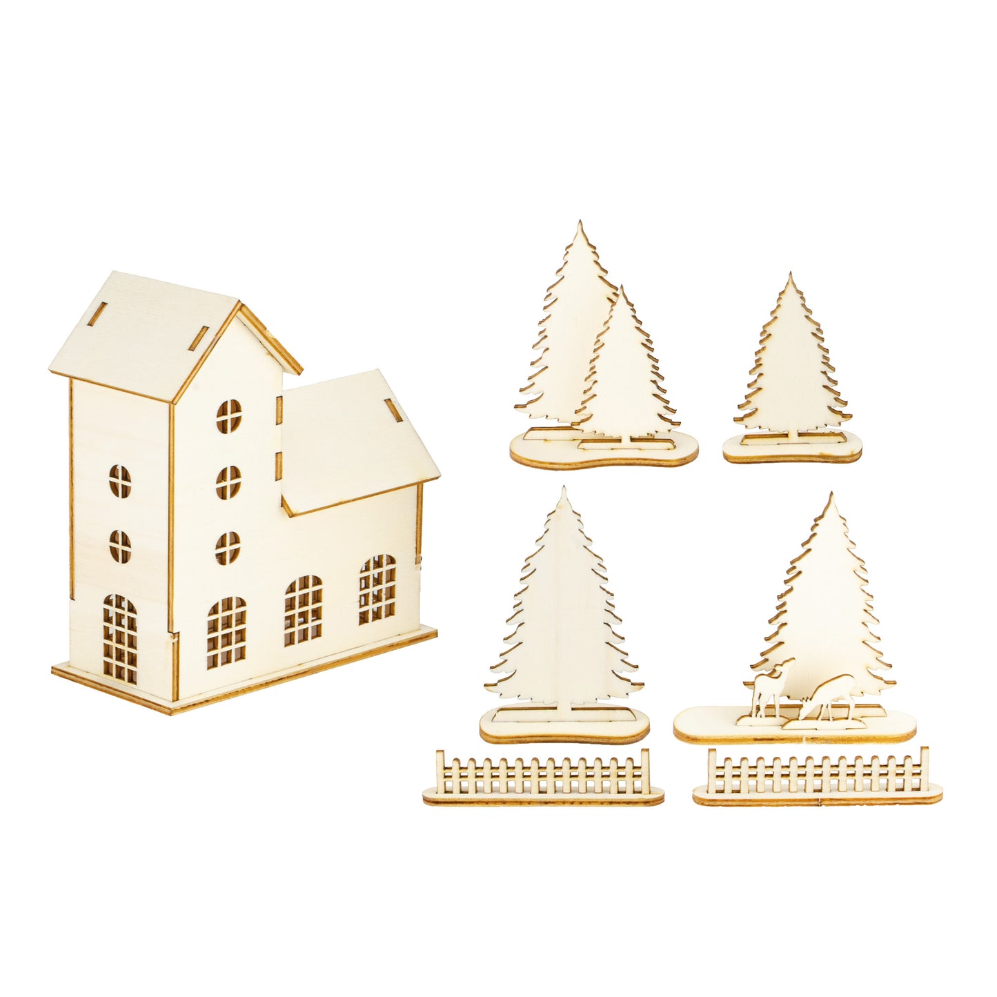 Holz Steckteil Haus B
