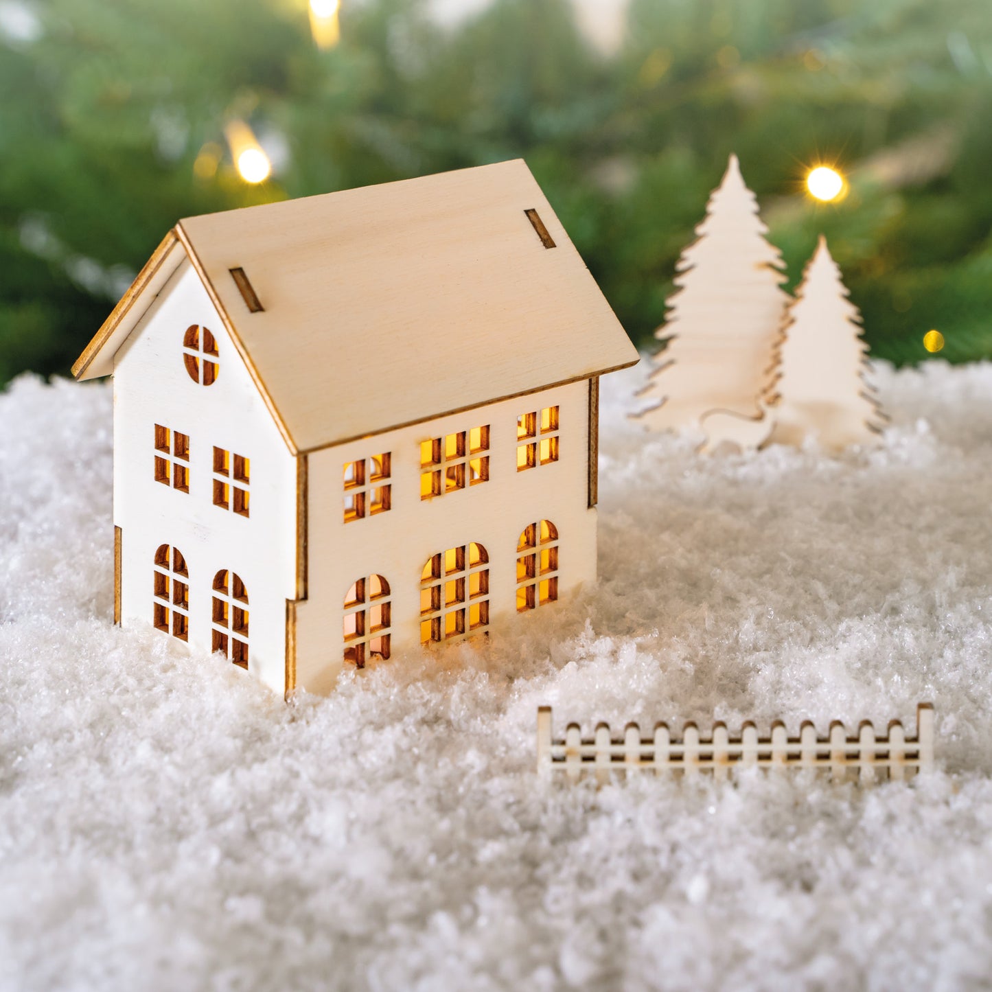 Holz Steckteil Haus C