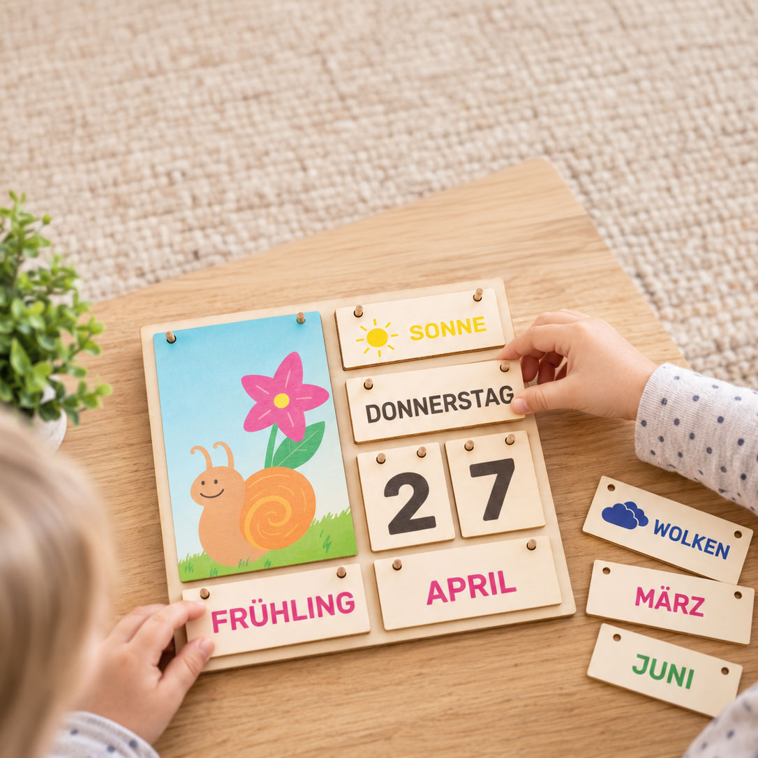 Holz Kalender bedruckt